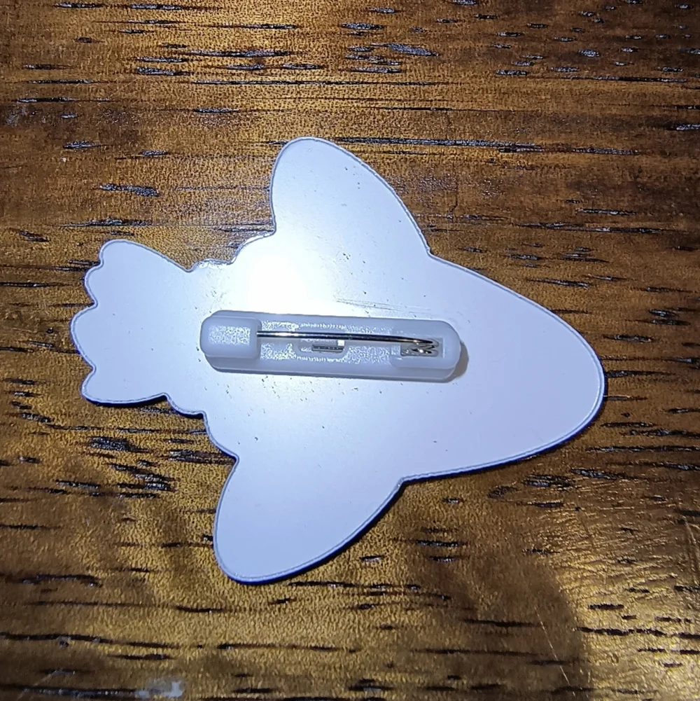 Cute Cow Pin Decoration - Yellow and Purple
